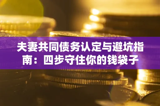 北京夫妻共同债务认定与避坑指南：四步守住你的钱袋子