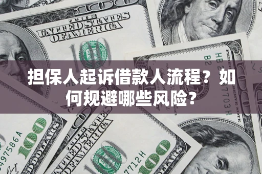 北京担保人起诉借款人流程？如何规避哪些风险？