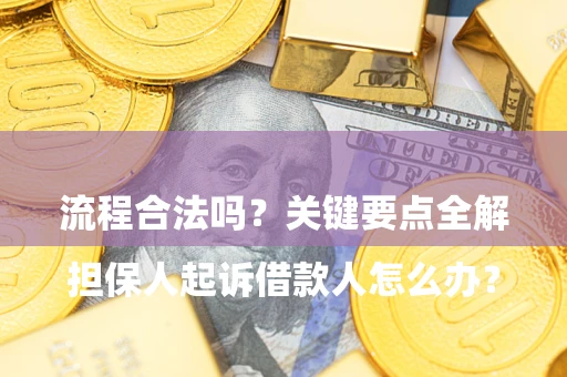 北京

担保人起诉借款人怎么办？流程合法吗？关键要点全解析